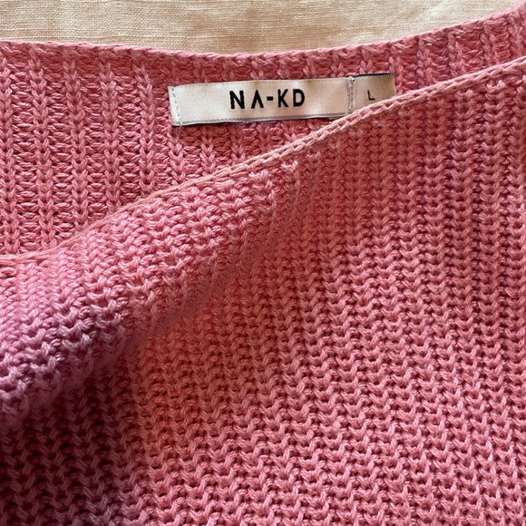 NA KD Pink Bell Arm Sweater - Picture 3 of 5
